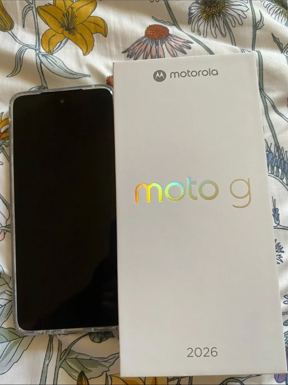 Motorola Blue Smartphone with Quad Camera